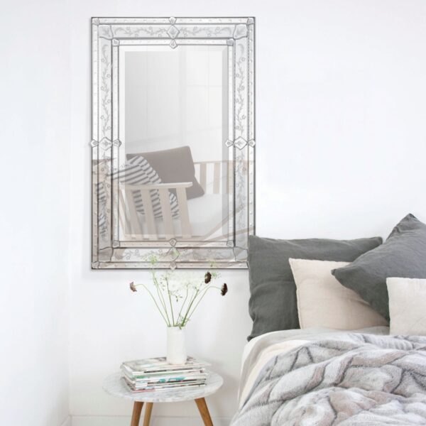 Renwil Vincenzo Venetian Etched Wall Mirror MT1301 — official product view 4