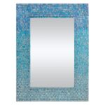 Renwil Catarina Blue Mosaic Wall Mirror MT1450 — official product view 1