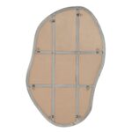 Renwil Javelin Satin Nickel Organic Wall Mirror MT2660 - rear view showing four-way mounting D-rings