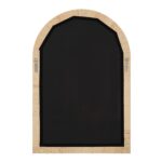 Renwil Tally Natural Rattan Arched Wall Mirror MT2655 - rear view showing vertical mounting D-rings