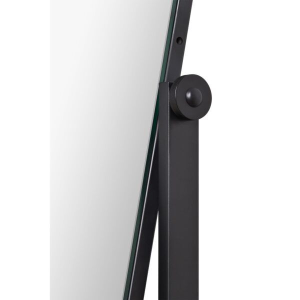Renwil Samira Matte Black Self-Standing Floor Mirror MT2540 - close-up of the matte black support connection