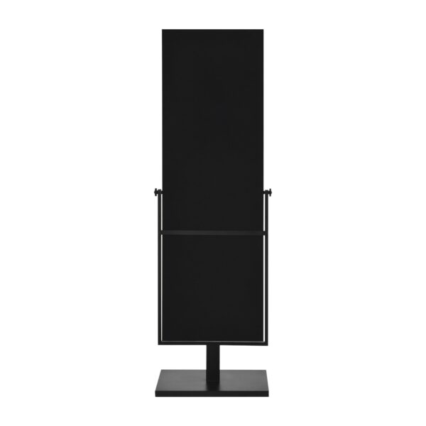 Renwil Samira Matte Black Self-Standing Floor Mirror MT2540 - rear view of the standing mirror and floor base