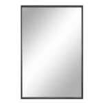Renwil Annalise Matte Black Rectangular Wall Mirror MT2536 - front view of the matte black rectangular mirror