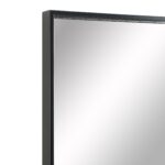 Renwil Annalise Matte Black Rectangular Wall Mirror MT2536 - close-up of the matte black frame corner