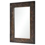 Renwil Madden Dark Brown Wall Mirror MT2201 - angled full mirror view