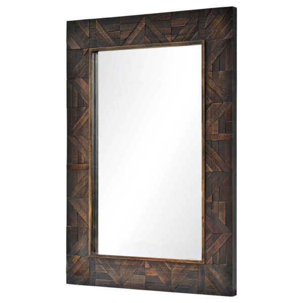 Renwil Madden Dark Brown Wall Mirror MT2201 - angled full mirror view