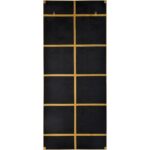 Renwil Northern Antique Brass Full Length Mirror MT2358 - rear view with horizontal and vertical mounting points