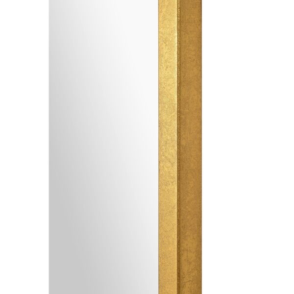 Renwil Christine Gold Leaf Decorative Arch Wall Mirror MT2544 - detail of the slim gold leaf frame