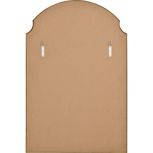 Renwil Christine Gold Leaf Decorative Arch Wall Mirror MT2544 - rear view showing the vertical mounting points