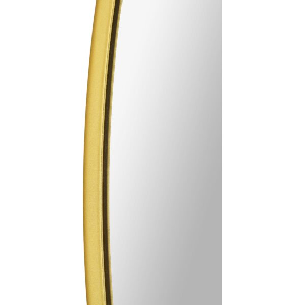 Renwil Fragoso Large Gold Round Wall Mirror MT2532 - close-up of the powder-coated gold edge