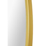 Renwil Fragoso Large Gold Round Wall Mirror MT2532 - detail of the curved gold frame