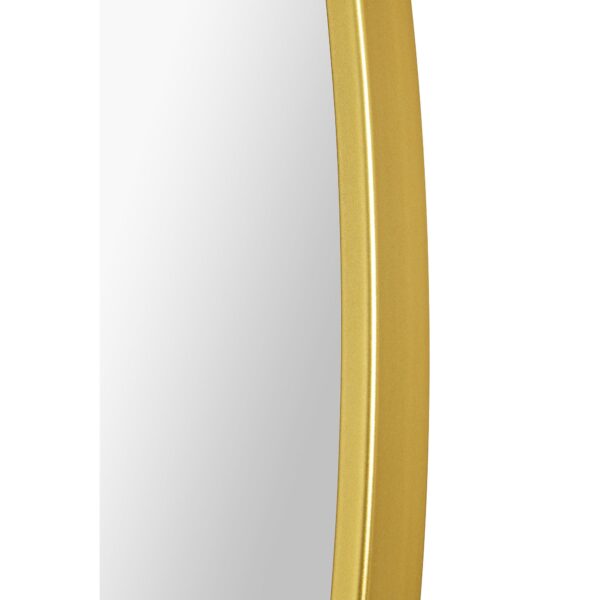 Renwil Fragoso Large Gold Round Wall Mirror MT2532 - detail of the curved gold frame
