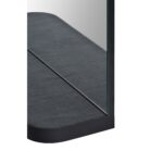 Renwil Lucila Arched Frameless Wall Mirror with Shelf MT2432 - rounded shelf corner and glass edge detail