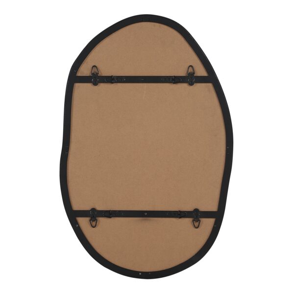 Renwil Messini Matte Black Organic Wall Mirror MT2722 - rear view of mounting points