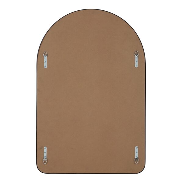 Renwil Cascais Matte Black Arch Wall Mirror MT2726 - rear view showing up-and-down mounting points