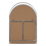 Renwil Mentha Antique Nickel Arch Wall Mirror MT2730 - rear view showing two D-ring mounts