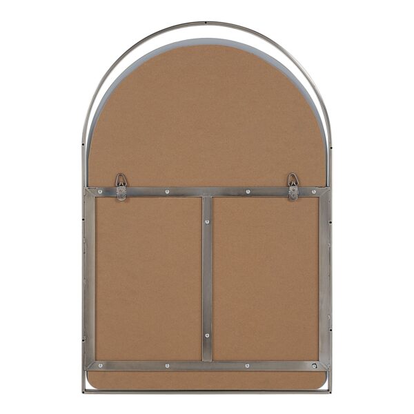 Renwil Mentha Antique Nickel Arch Wall Mirror MT2730 - rear view showing two D-ring mounts