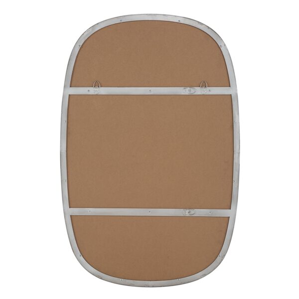 Renwil Talco Polished Nickel Rounded Wall Mirror MT2733 - rear view showing mounting points