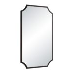Renwil Torre Dark Antique Bronze Wall Mirror MT2740 - angled view of iron frame