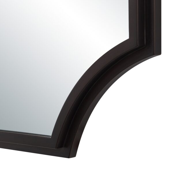 Renwil Torre Dark Antique Bronze Wall Mirror MT2740 - close-up of inward-curved corner
