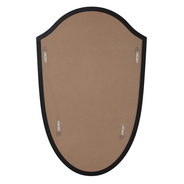 Renwil Ryker Matte Black Shield Wall Mirror MT2748 - rear view of up-or-down mounting points