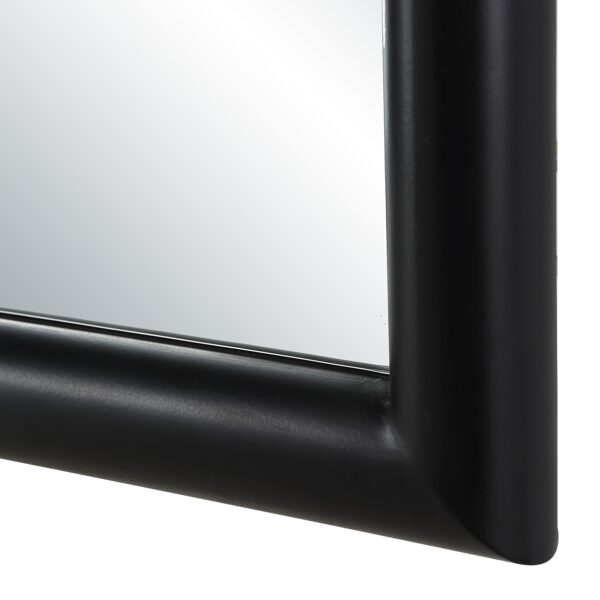 Renwil Arcade Matte Black Beaded Full-Length Arch Mirror MT2756 - close-up of matte black frame corner