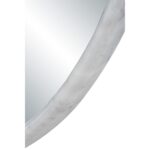 Renwil Cento Honed White Marble Round Wall Mirror MT2759 - close-up of honed white marble frame