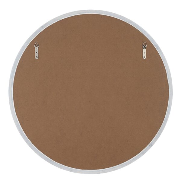 Renwil Cento Honed White Marble Round Wall Mirror MT2759 - rear view of backing and mounting points