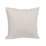 Renwil Sarno Taupe Line-Print Poly-Velvet Pillow 20 x 20 PWFL1476 - plain contrasting reverse of Sarno pillow