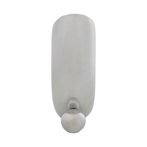 Renwil Libra Nickel Sculpture — side view of the curved body and spherical support