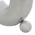 Renwil Libra Nickel Sculpture — close-up of the reflective finish and spherical support