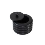 Renwil Kara Black Wood Decorative Box — box with the lid raised to reveal the interior