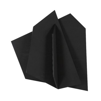 Renwil Talulah Black Wood Wall Sculpture W6785 — official product view 1