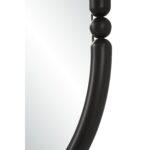 Renwil Ditto Matte Black Beaded Oval Wall Mirror MT2757 - close-up of beaded iron frame detail