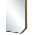 Renwil Nate Dark Antique Brass Clipped-Corner Mirror MT2750 - close-up of clipped corner