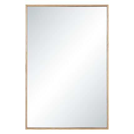 Renwil Greyson Natural Ash Wood Wall Mirror MT2752 - front view of natural ash wood mirror