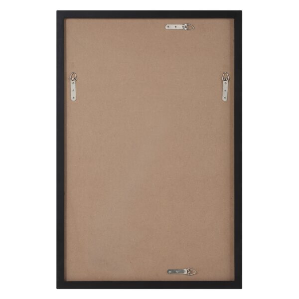 Renwil Agata Matte Black Pine Wood Wall Mirror MT2753 - rear view of mounting hardware