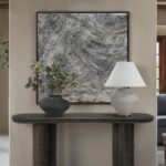 Renwil Cipher Vase — styled on a console table with decorative branches