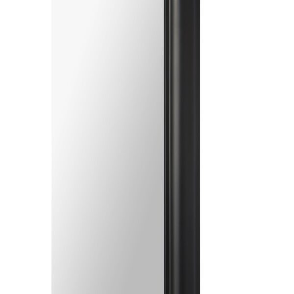 Renwil Priscilla Matte Black Wall Mirror with Ring MT2462 - matte black frame side profile