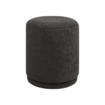 Renwil Hevea CHA119 charcoal ottoman — view 1