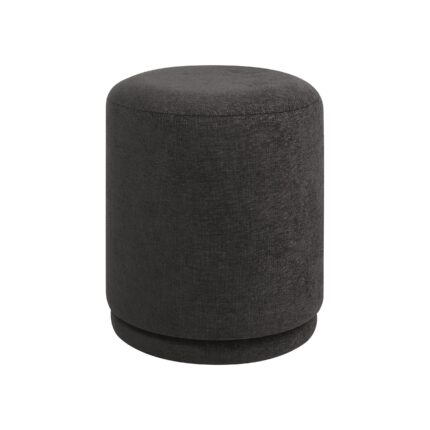 Renwil Hevea CHA119 charcoal ottoman — view 1