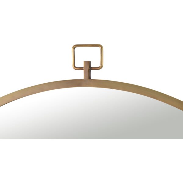 Renwil Azam Bronze Round Wall Mirror MT2356 - square decorative hook detail
