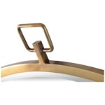 Renwil Azam Bronze Round Wall Mirror MT2356 - bronze-plated hook and frame profile