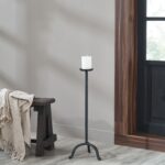 Renwil Agra Floor Candle Holder CAN188 — styled room view