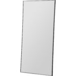 Renwil Trilo Matte Black Full Length Mirror MT2098 - angled full mirror view