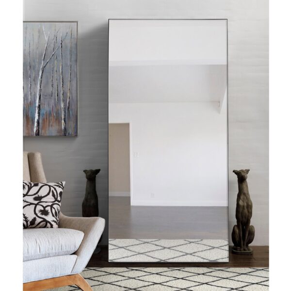 Renwil Trilo Matte Black Full Length Mirror MT2098 - full-length mirror in a room setting