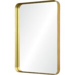 Renwil Barton Gold Foil Wall Mirror MT2145 - angled gold foil frame view