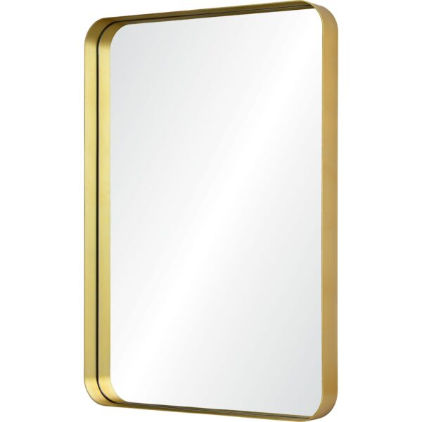 Renwil Barton Gold Foil Wall Mirror MT2145 - angled gold foil frame view