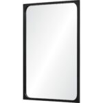 Renwil Sorella Black Basswood Wall Mirror MT2151 - angled full mirror view