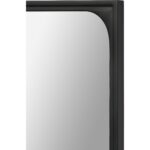 Renwil Sorella Black Basswood Wall Mirror MT2151 - black basswood frame corner detail